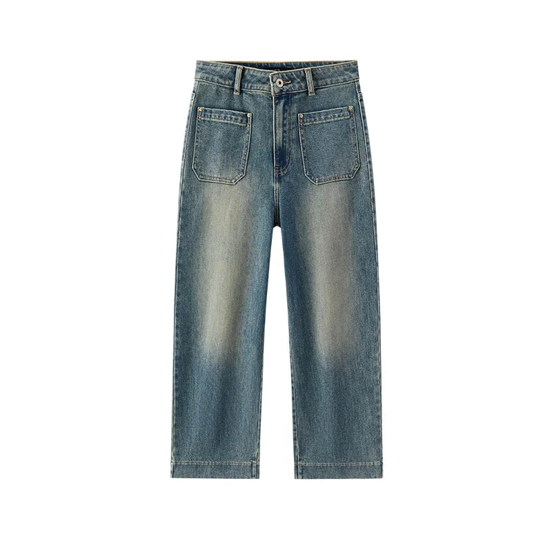 Semir Stretch Jeans Women 2026 Spring High Elastic Wide Leg Slim Fit Cropped Length Casual Fashion Versatile Trousers