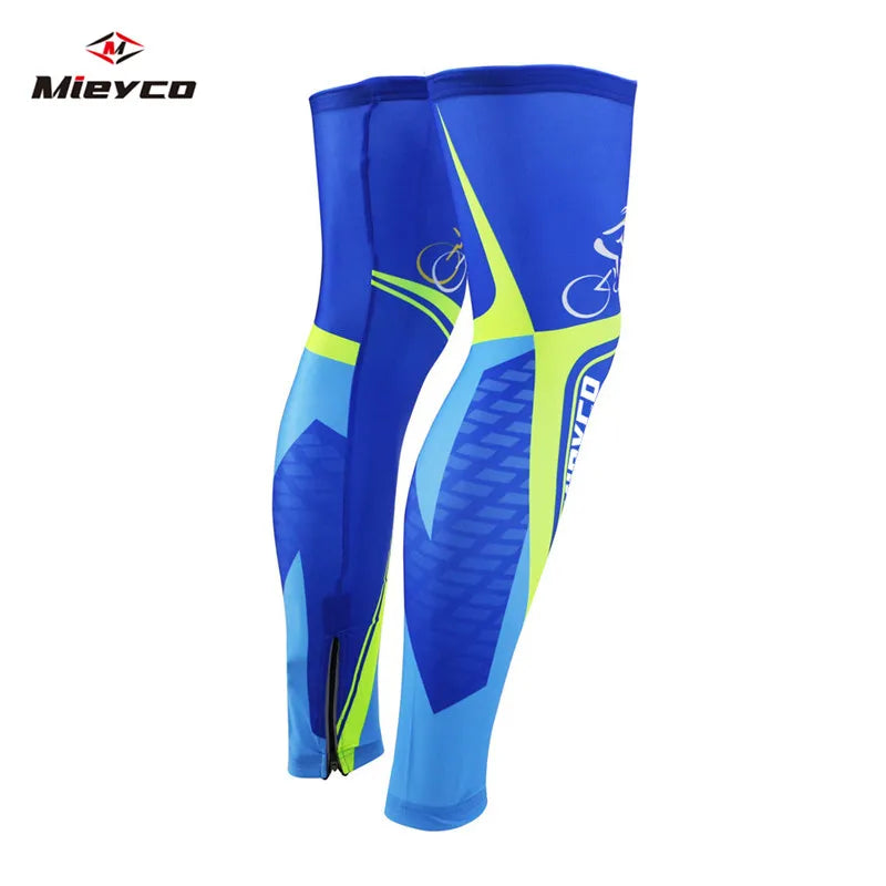 Mieyco Men Summer Ice Silk Leggings UV Sun Protection Leg Covers for Cycling Running Outdoor Sports Perneras Ciclismo Hombre