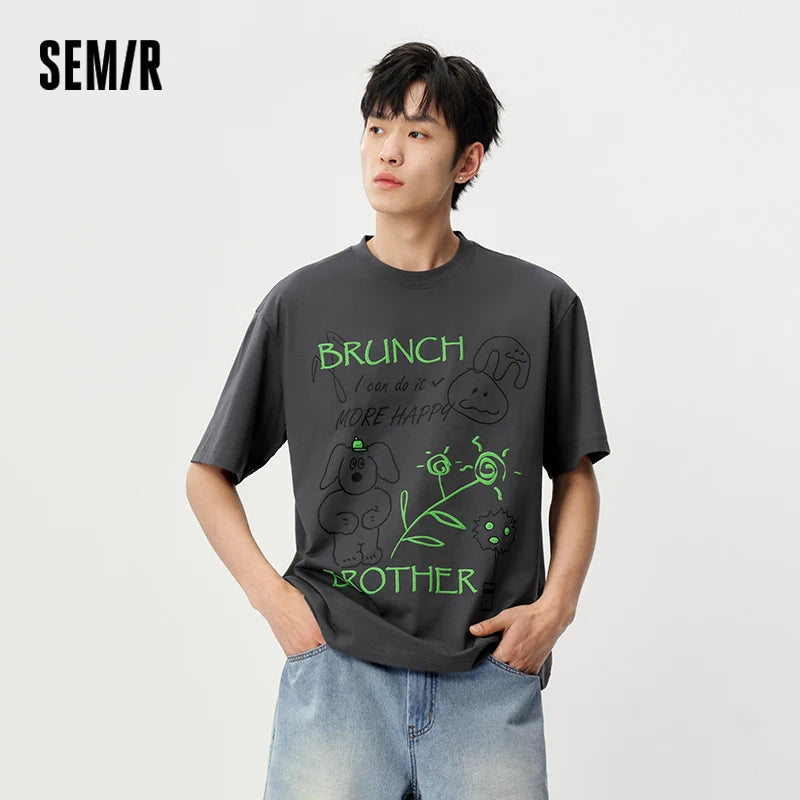 Semir Men Tshirt Cool Feeling Quick Dry Knit Casual Fashion 2026 Summer Lightweight Comfortable Daily Street Wear Top