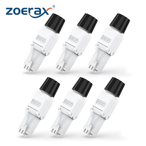 ZoeRax Cat6A Cat6 RJ45 Connector Tool-Free, UTP Cat 6a Field Termination Modular Plug for 23-26 AWG Unshielded Ethernet Cable