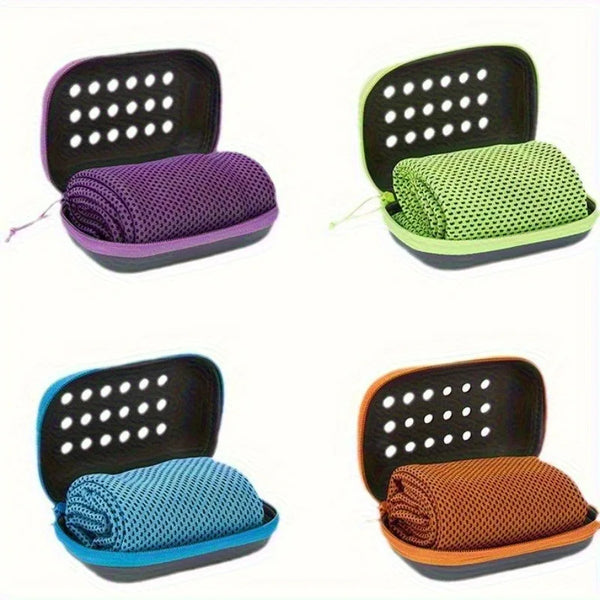 1pc Outdoor Sports Cooling Wet Towel, Suitable for Storage And Transportation, Sweat-Absorbing Quick-Drying Cooling Towel.