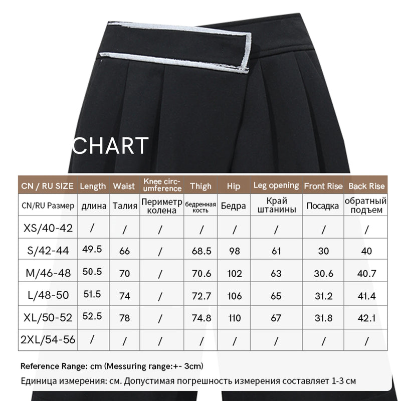 Amii Wide Leg Shorts Color Block Drawstring Waist Loose Fit Slimming Casual Commuter Winter 2026 Women's Clothes 12644012