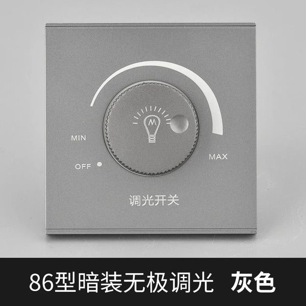 កុងតាក់បិទ/បើកភ្លើង LED ដែលអាចបញ្ជាពន្លឺបាន 15-300W, AC 220V-250V កុងតាក់បញ្ជាពន្លឺបង្វិល សម្រាប់ចង្កៀង LED ដែលអាចបញ្ជាពន្លឺបាន