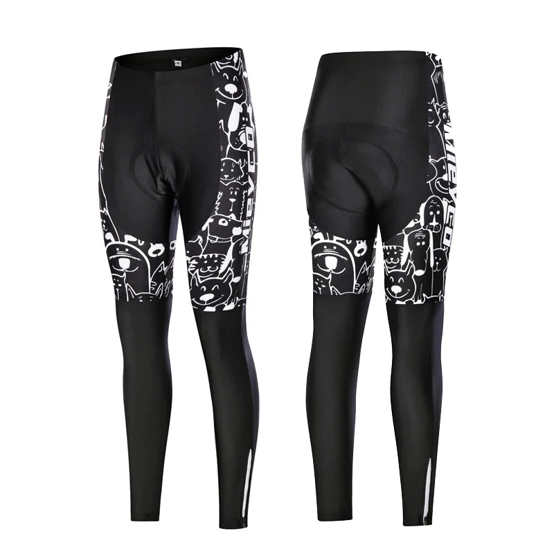 Women's Cycling Pants 3D Gel Padded Quick Dry Breathable Long Trousers for Spring Autumn MTB Road Bike Riding Sportswear