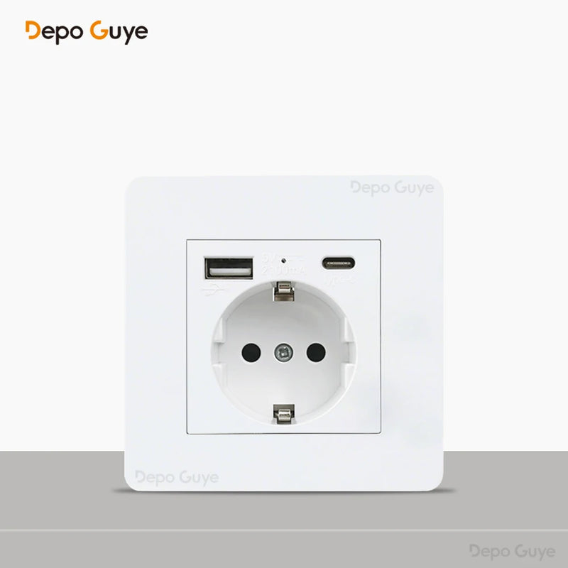 Toggle Switch White Stainless Steel Panel Retro Lever Switch AC110-250V 1 2 3 4Gang 2Way Wall light Switch Dual EU/France Socket