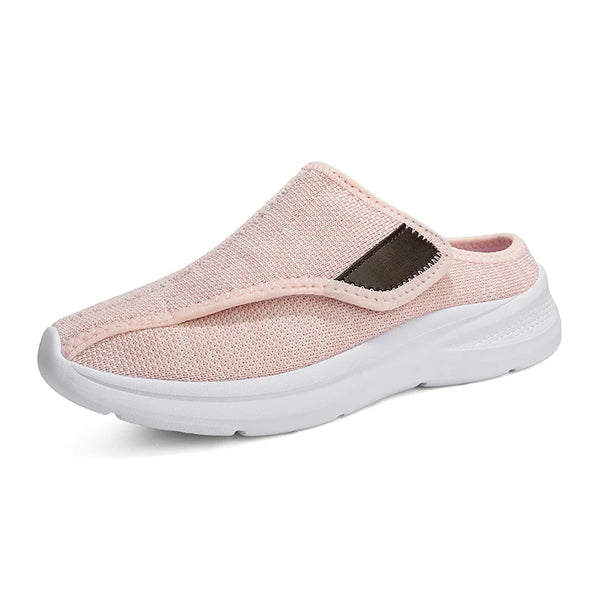 Summer Half Shoes Women Men Mesh Wide Foot Shoes Cover Toes Slippers Breathable Comfortable Unisex