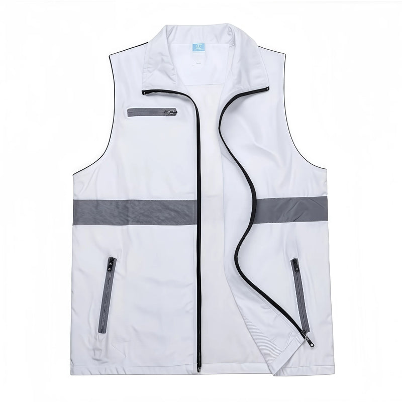 Custom-made vests with logo printing man for takeaway same-city delivery logistics transportation vest lighteight and breathable