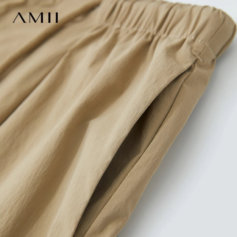 ខោ AMII ធម្មតាសម្រាប់ស្ត្រីឆ្នាំ ២០២៥ ខោជើងវែងខ្សែរមូលសម្រាប់ស្ត្រីម៉ូដថ្មីសម្រាប់ការិយាល័យ 12542034