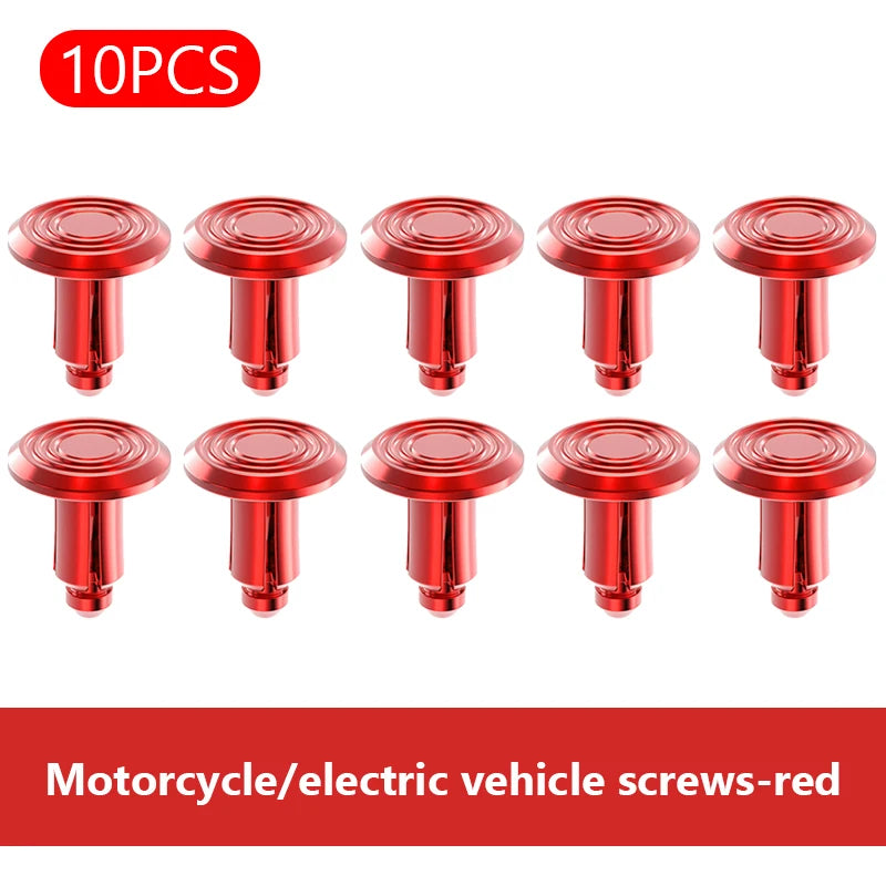 SEAMETAL 5/10PCS 6mm Motorcycle Expansion Buckle Aluminum Alloy Electric Vehicle Screw Nuts for Replacing Shell Buckle Accessory