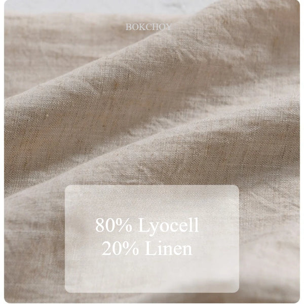 2026 Spring Summer New Breathable Thin Lyocell and Linen Pant for Men Drawstring Casual Male Summer Pant DC505