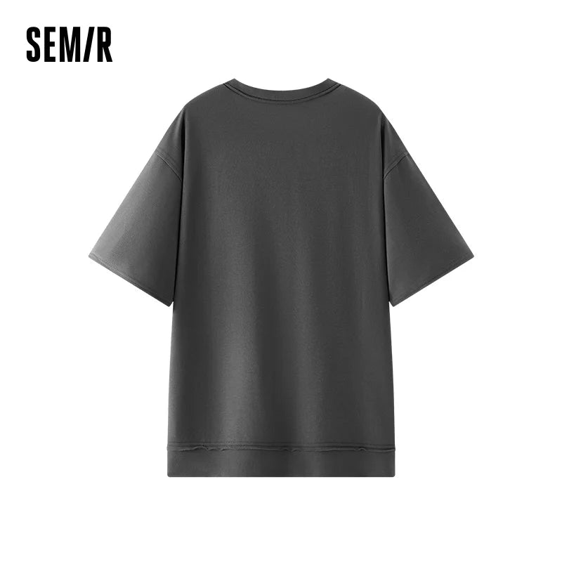 Semir Men Underwear Top Soft Terry Five Sleeve Crew Neck Base Layer Casual Home Autumn Shirt Urban Daily Wear 2026