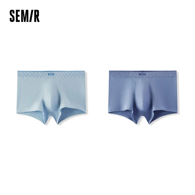 ខោខ្លីបុរស Semir ធ្វើពីក្រណាត់ប្រឆាំងបាក់តេរី វាយនភាពប៉ាក់ ទន់ ពាក់កណ្ដាលចង្កេះ សមល្មម រដូវស្លឹកឈើជ្រុះ ឆ្នាំ២០២៦ ផាសុកភាពប្រចាំថ្ងៃ