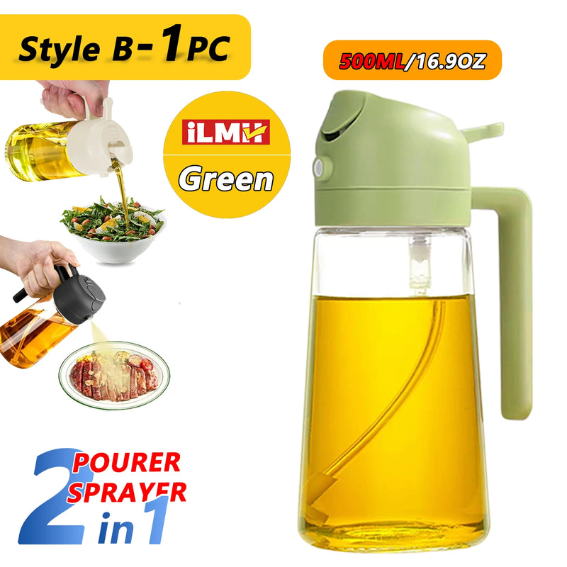 ដបបាញ់ប្រេងអូលីវ ២០០/៣០០/៥០០មីលីលីត្រ សម្រាប់ដាក់ក្នុងផ្ទះបាយ សម្រាប់ចម្អិនអាហារ សម្រាប់ការបោះតង់ ដុតនំ ទឹកខ្មេះ ទឹកស៊ីអ៊ីវ ធុងបាញ់ប្រេង