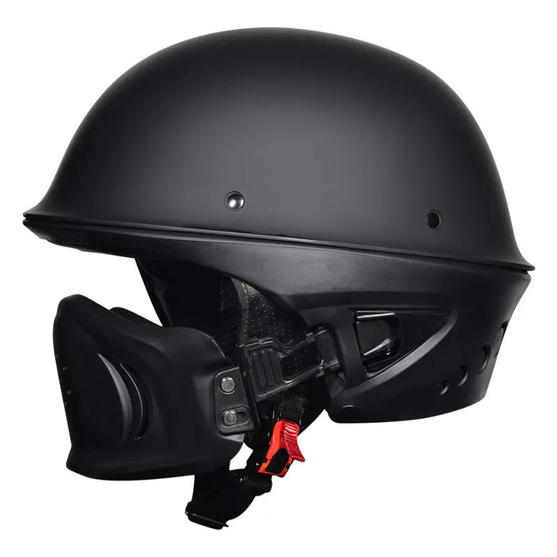 Malakas na lokomotiko buong helmet retro motorsiklo helmet rogue kumbinasyon kalahating helmet