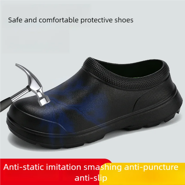 Hotel Chef Shoes Four Seasons Waterproof Non-Slip Oil-Proof Kitchen Work Shoes Light Outdoor Men's Casual Labor Insurance Shoes