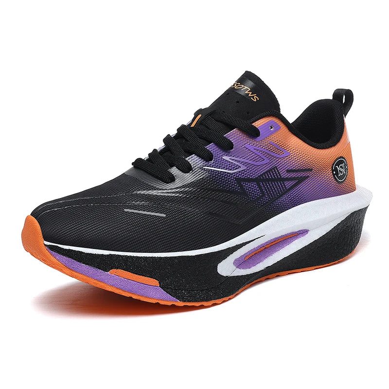 Men Women light running shoes four seasons thick sole outdoor casual racing sneakers couple fashion breathable speed sports shoe