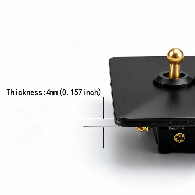 5/10PCS EU Standard Toggle Wall Switch Black Stainless Steel 1-4Gang 2Way Light Brass Lever Switch Panel For Home Improvement