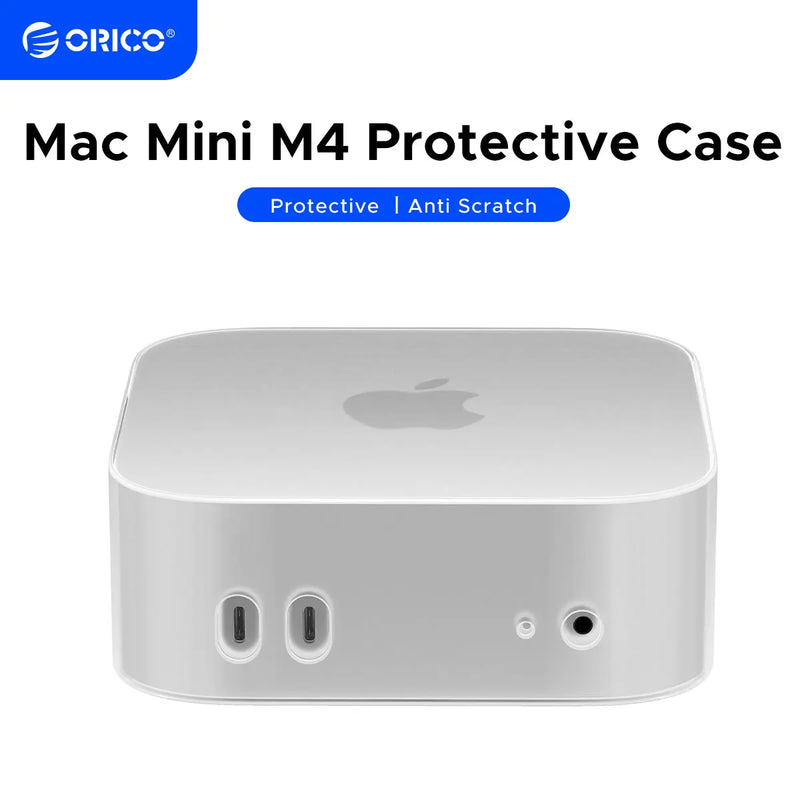 ORICO Mini Case for Mac Mini M4/M4 Pro is an easy-to-install  wear-resistant waterproof silicone case