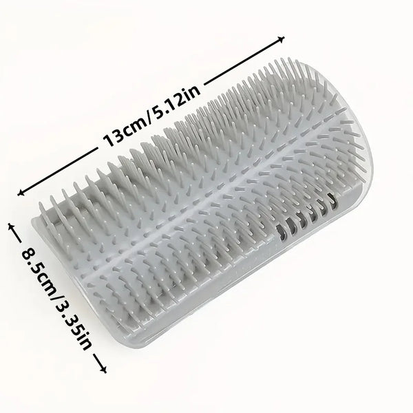 Corner Cat Scratcher, Wall-Mounted Grooming Brush - Itchy Scratching Board - Toy Deshedding Massage Comb,Scratching Tool