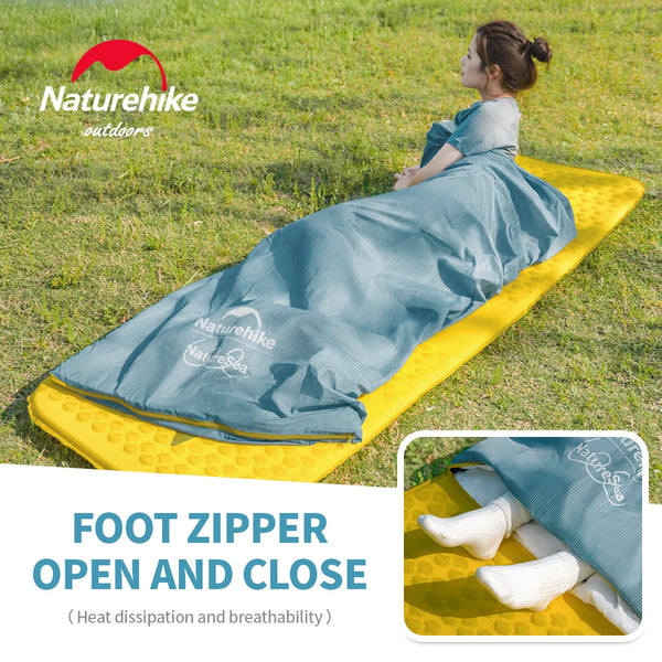 កាបូបគេង Naturehike NatureSea ស៊េរីសម្រាប់មនុស្សពេញវ័យ សម្រាប់ការបោះតង់ក្រៅផ្ទះ រដូវក្តៅ ភួយស្រាល ងាយស្រួលយកតាមខ្លួន ប្រើប្រាស់បានច្រើនមុខងារ អាវផាយពហុមុខងារ