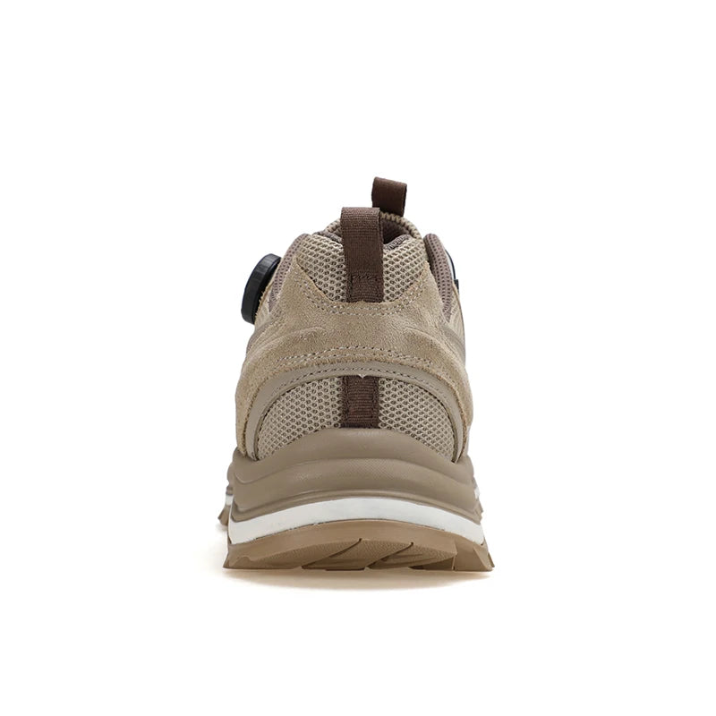 HUMTTO Non-slip Men Hiking Shoes Leather Men's Sports Shoes Outdoor Summer Walking Sneakers for Man Breathable Trekking Boots