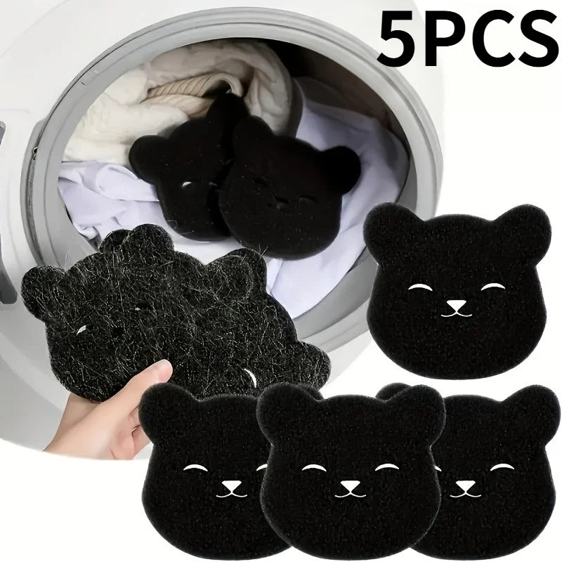 5pcs Reusable Pet Hair Cleaning Sponges, Effectively Prevent Clothing Tangles,Capture Lint, Hair, Easy to Clean, Durable.