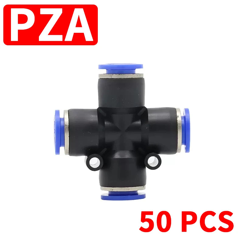 Pneumatic Fitting Pipe Connector Tube Air Quick Fittings Water Push In Hose Plastic 4mm 6mm 8mm 10mm 12mm 14mm PU PE PY PK SA