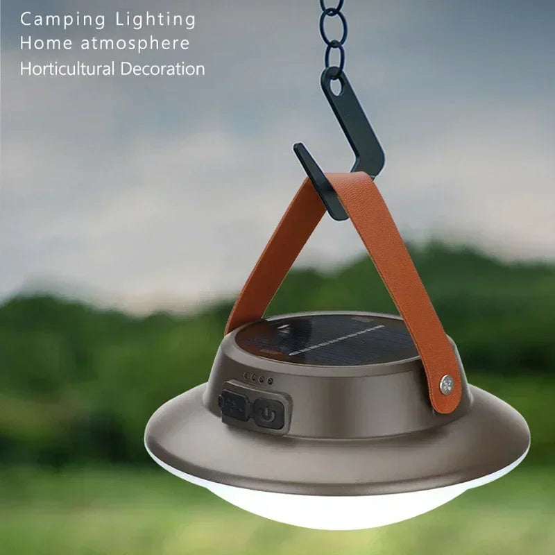 Solar High Power LED Camping Light 3 Modes Rechargeable Portable Lanterns Outdoor Emergency BBQ Waterproof Tent Lighting Lamp