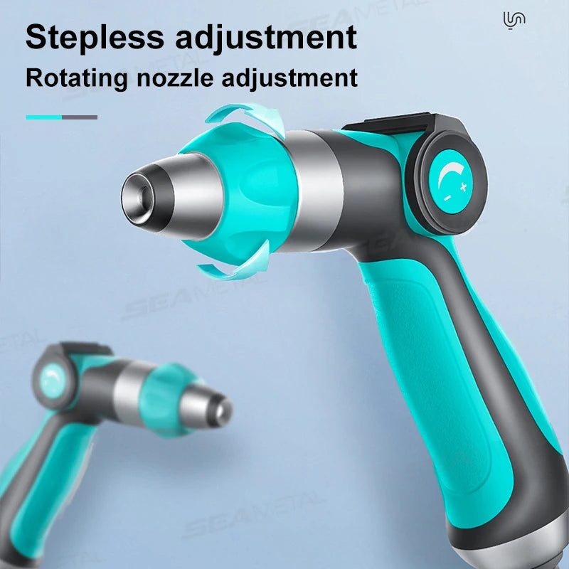 SEAMETAL Car Wash Water Gun Sprayer Telescopic Hose High Pressure Car Washers 3 Modes Adjustable for Car Home Garden Cleaning