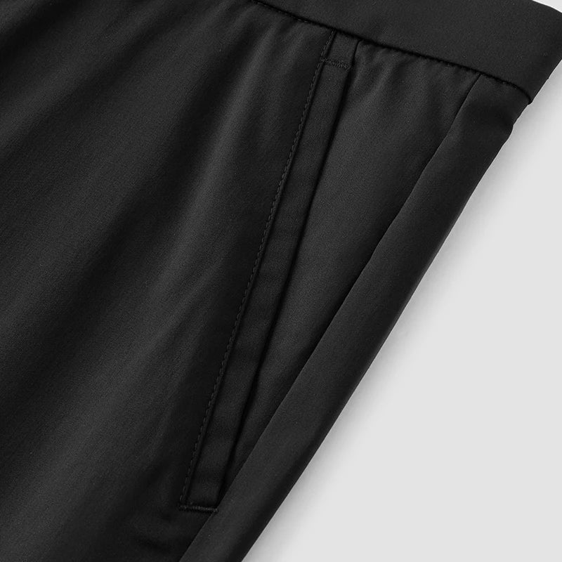 Semir Men Pants Solid 2026 Straight Elastic Waist Commuter Urban Casual Everyday Style Soft Comfortable Daily Wear Trendy