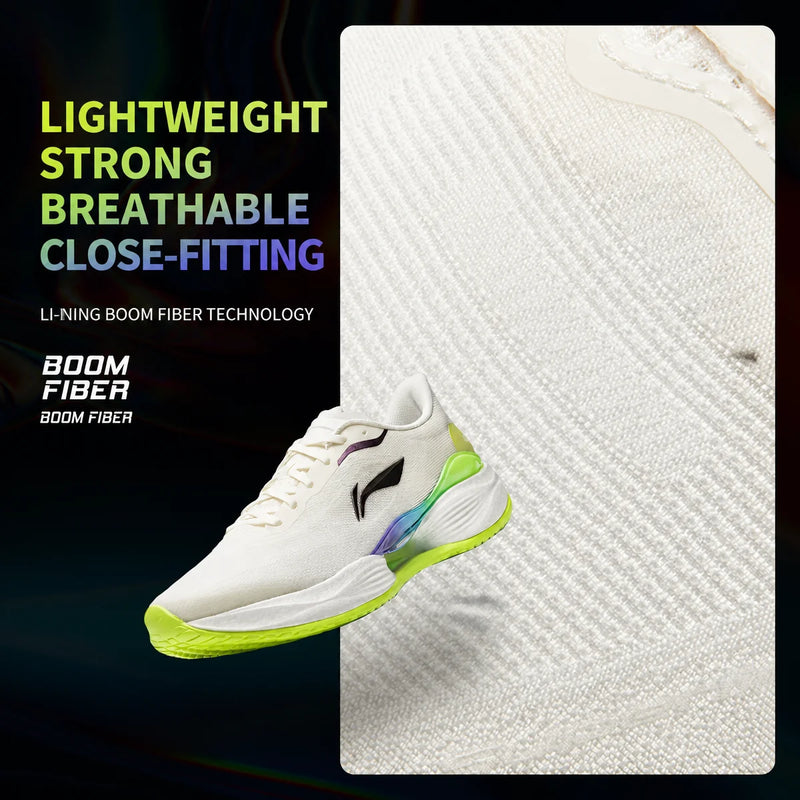 ស្បែកជើងរត់ Li-Ning សម្រាប់នារី SUPER LIGHT 23 Light BOOM FIBER ខ្យល់ចេញចូលបាន ប្រើប្រាស់បានយូរ រឹងមាំ ស្បែកជើងប៉ាតារត់ហាត់ប្រាណប្រចាំថ្ងៃ LiNing ARBW018