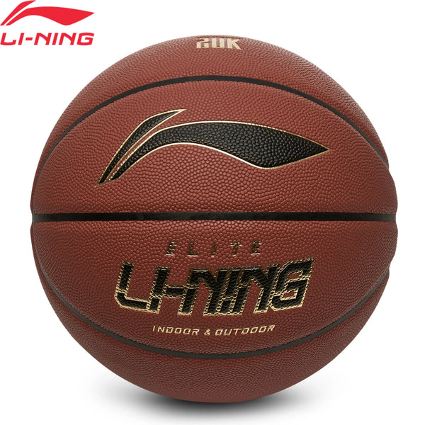បាល់បោះ Li-Ning Unisex B8000 Elite ទំហំ 7 សម្រាប់លេងក្នុងផ្ទះ និងក្រៅផ្ទះ ធន់នឹងការបំប៉ោង រឹងមាំ និងងាយស្រួលប្រើ ABQW009
