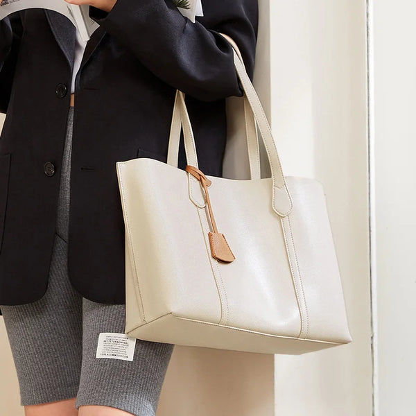 Semir Bag Women High-grade Versatile Work Bag Casual Single Shoulder Bag College Student Simple Tote Bag