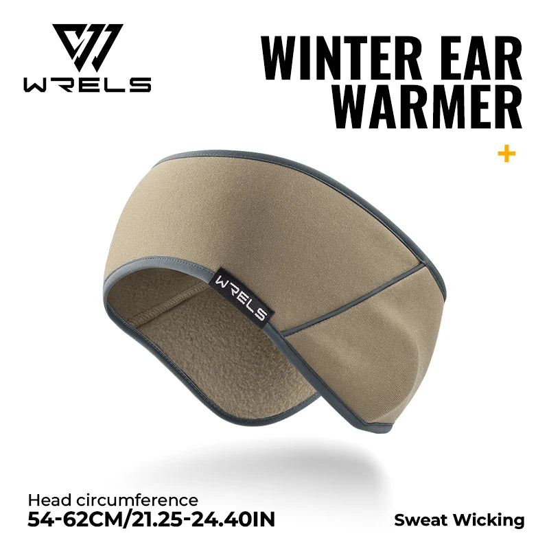 WRELS Ear Muffs Fleece Thermal Ear Covers Headband Reflective Windproof Winter Outdoor Men Women Running Ski Cycling Ear Warmer
