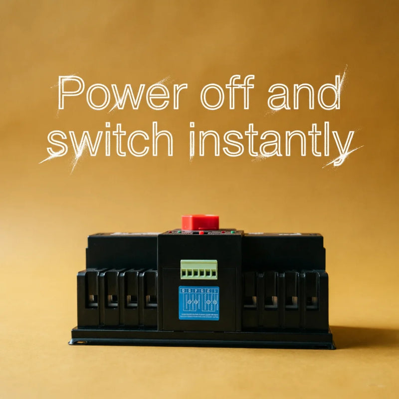 TOMZN TOQ3 Built-in Circuit Breaker | Short-Circuit & Overload Protection | 2 Input 2/1 Output | 2P/4P 63A125A with Night Light