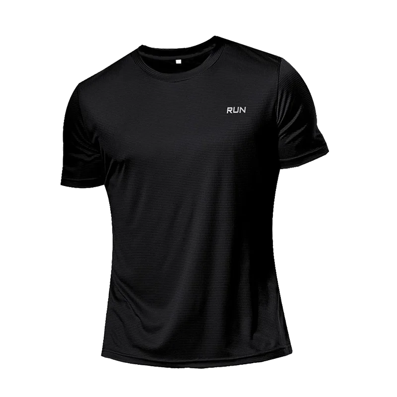 2026 Summer New T-Shirt For Men Casual White T-Shirts Man Short Sleeve Top Breathable Tees Quick Dry Gym Shirt Male Clothes