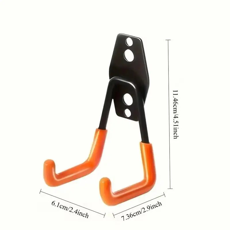 1/2pcs Heavy-Duty Garage Hook Set – Wall-Mounted for Ladders, Bikes, Garden Tools, Space-Saving Gift