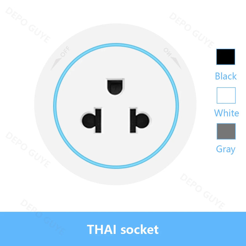 Power Track Socket EU/FR/Italy/Israeli USB Type-C Round Romovable Adapter Home Kitchen Wall Mounted Universal Electrical Outlet