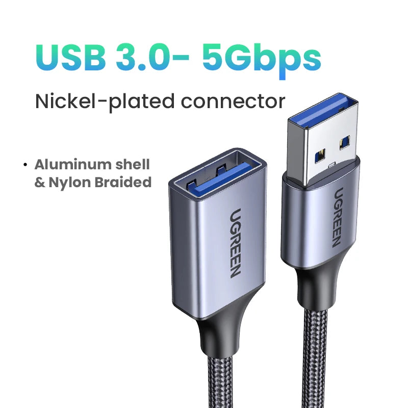 UGREEN USB 3.0 Cable USB Extension Cable Male to Female Data Cable USB 3.0 Extender Cord for PC USB Extension Cable