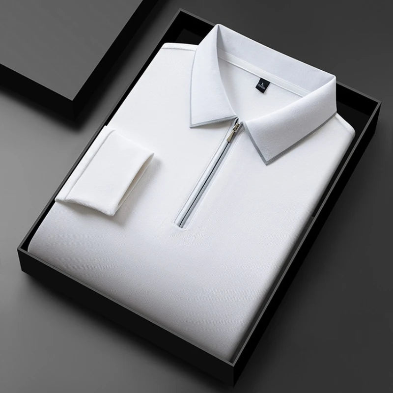 Polo Shirt: New Material and Technology for Ultimate Comfort and Quick-Drying Performance Men's Long-sleeve T-shirt