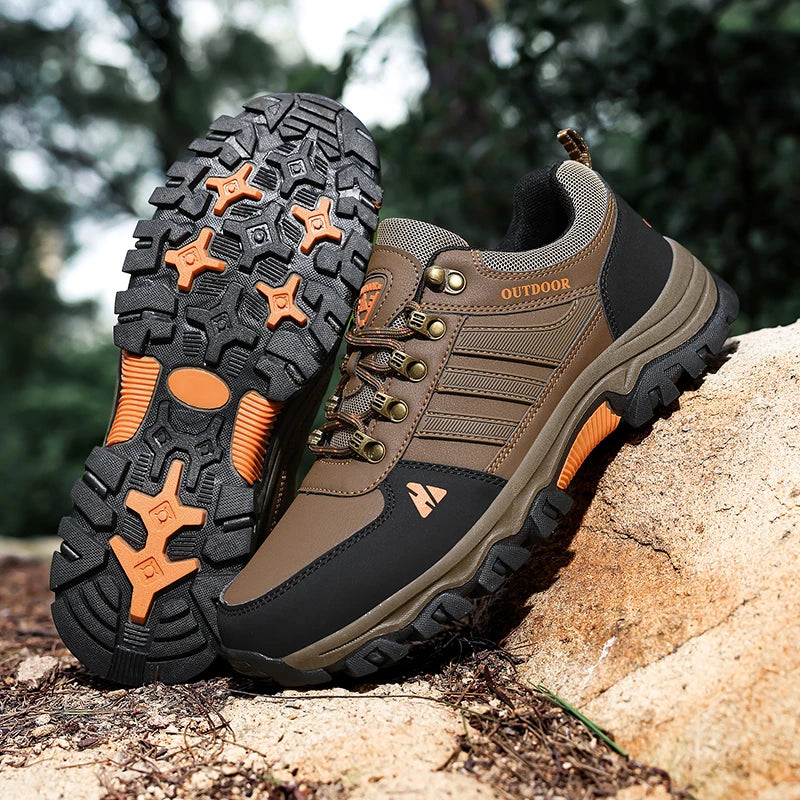 Men's Plus Size Outdoor Hiking Shoes Four Seasons Non-Slip Comfort Casual Walking Shoes Fashion Youth Joker Sports Running Shoes