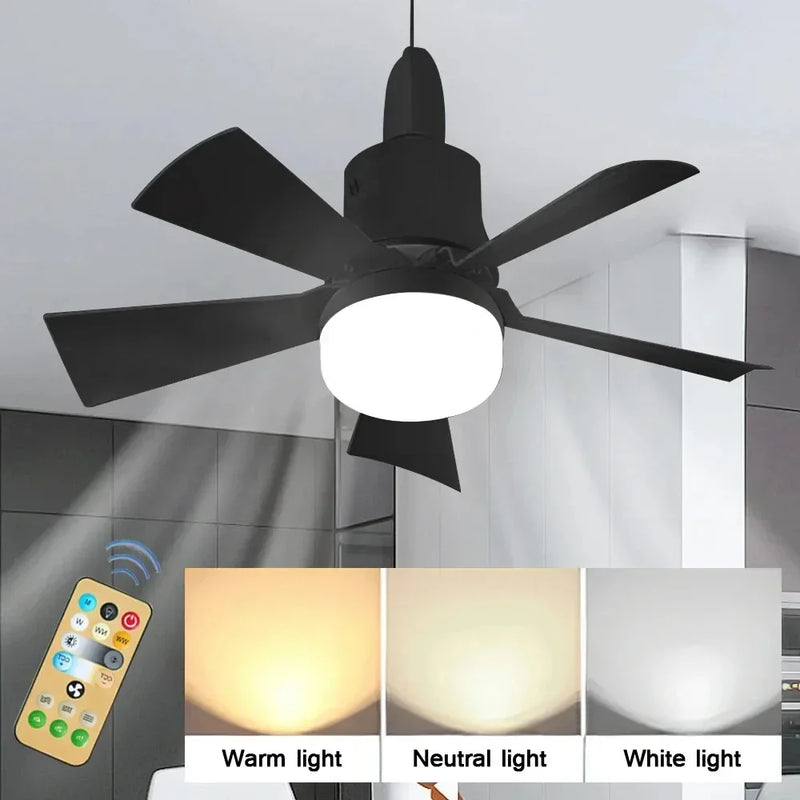 កង្ហារពិដានទំនើប LED ជាមួយឧបករណ៍បញ្ជាពីចម្ងាយ 30W E27 កង្ហារពិដានសម្រាប់បន្ទប់គេង បន្ទប់ទទួលភ្ញៀវ ផ្ទះបាយ ការតុបតែង