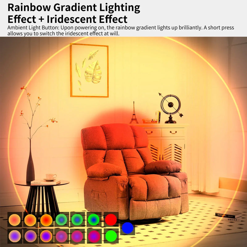 LED Wall Lights Motion Sensor Wall Lamp RGB Warmlight Home Decoration Light Up and Down Night Light Rechargeable for Stair Porch