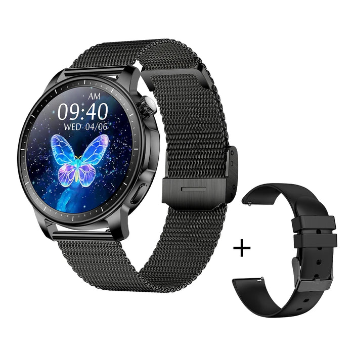 COLMI V65 Smartwatch Women 1.32 inch AMOLED Bluetooth Call Smart Watch Custom Dial Watches Heart Rate Tracker For Android iOS black