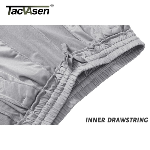 TACVASEN Men's Fleece Lined Track Pants Fall Winter Thermal Warm Jogger Pants Waterproof Workout Casual Drawstring Sweatpants