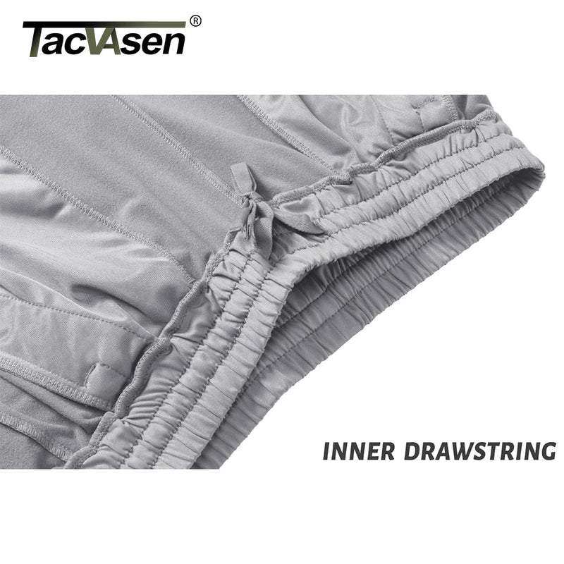 TACVASEN Men's Fleece Lined Track Pants Fall Winter Thermal Warm Jogger Pants Waterproof Workout Casual Drawstring Sweatpants