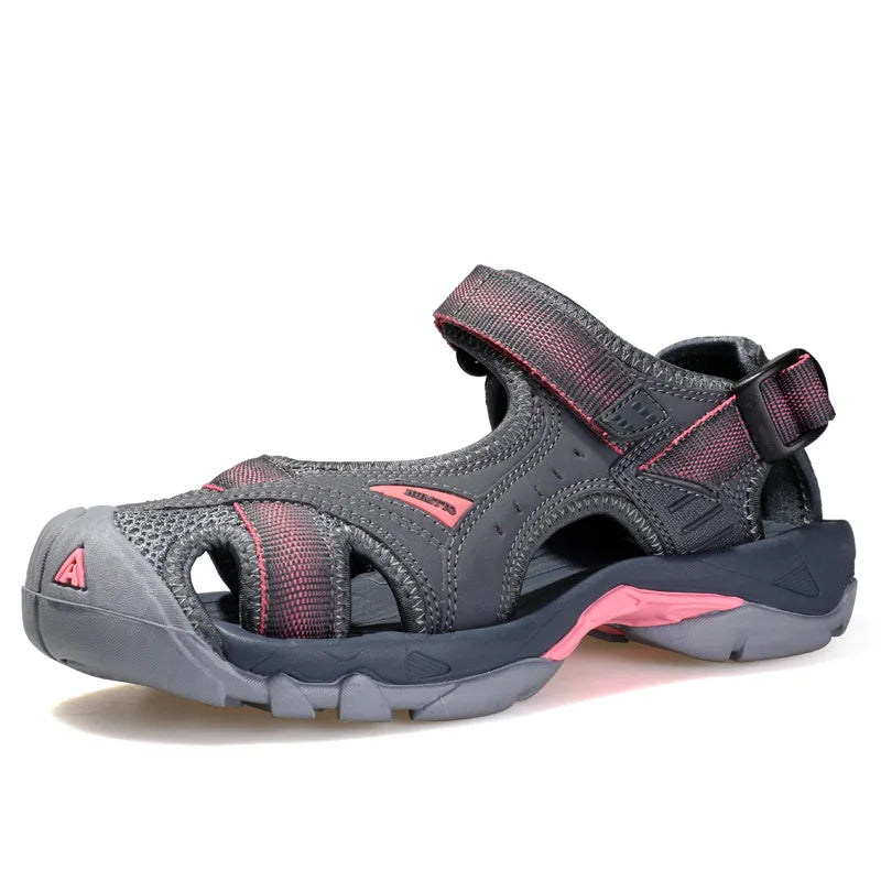 HUMTTO Summer Hiking Shoes Outdoor Sandals for Women Breathable Water Beach Womens Sandals Camping Fishing Climbing Aqua Sneaker