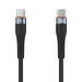 NILLKIN PD 60W USB C Cable Type C To Type C Fast Charging Cable For Samsung Xiaomi Huawei POCO liquid Silicone Cable black