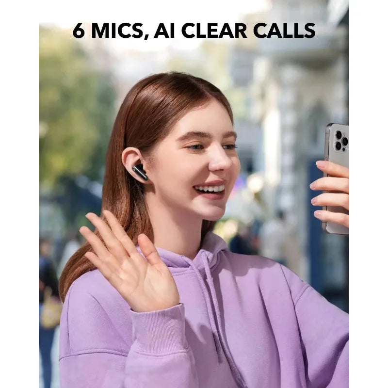 កាសឥតខ្សែ Anker Soundcore Original P40i សាកថ្មឥតខ្សែ IPX5 ប៊្លូធូស 5.3 មុខងារកាត់បន្ថយសំឡេងរំខានសកម្ម