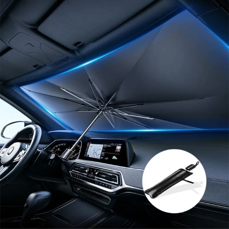 1PC Protect Your Car From The Sun with This Portable, Foldable Car Windshield Sunshade